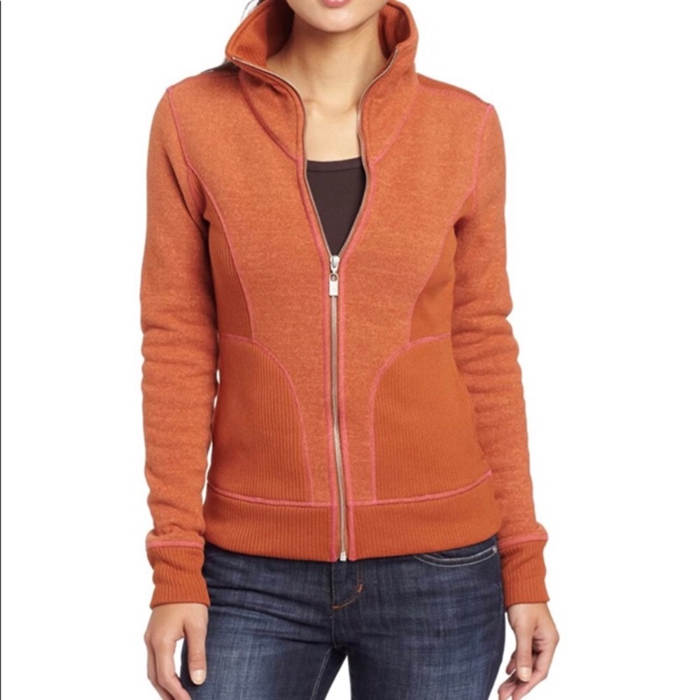 Prana Tobi Full ZIP Sweater Pullover Medium Hiking